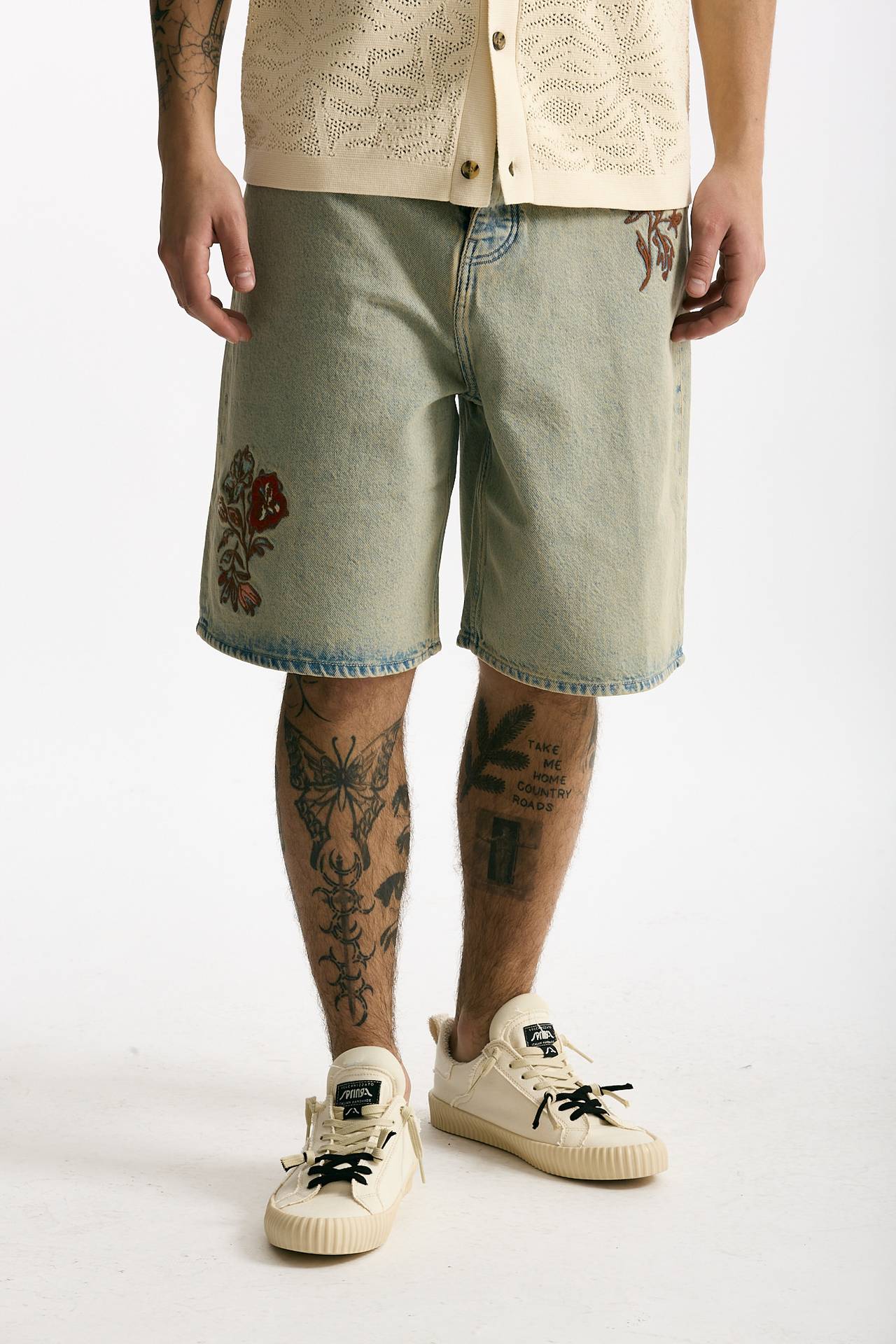Bermuda in denim lavaggio chiaro men Drôle de monsieur - 1