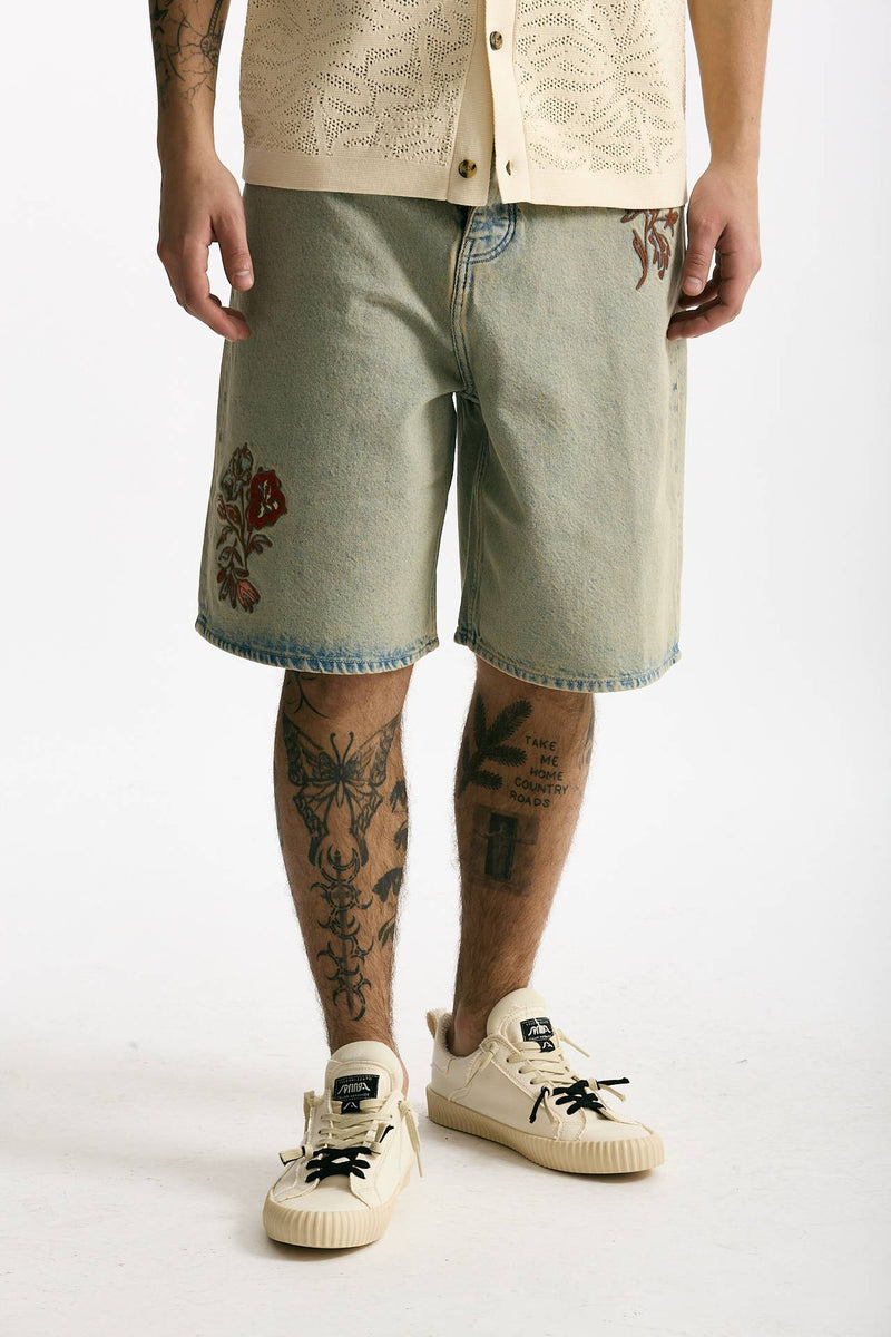 Bermuda in denim lavaggio chiaro men Drôle de monsieur - 1