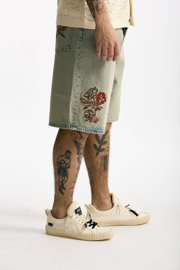 Bermuda in denim lavaggio chiaro men Drôle de monsieur