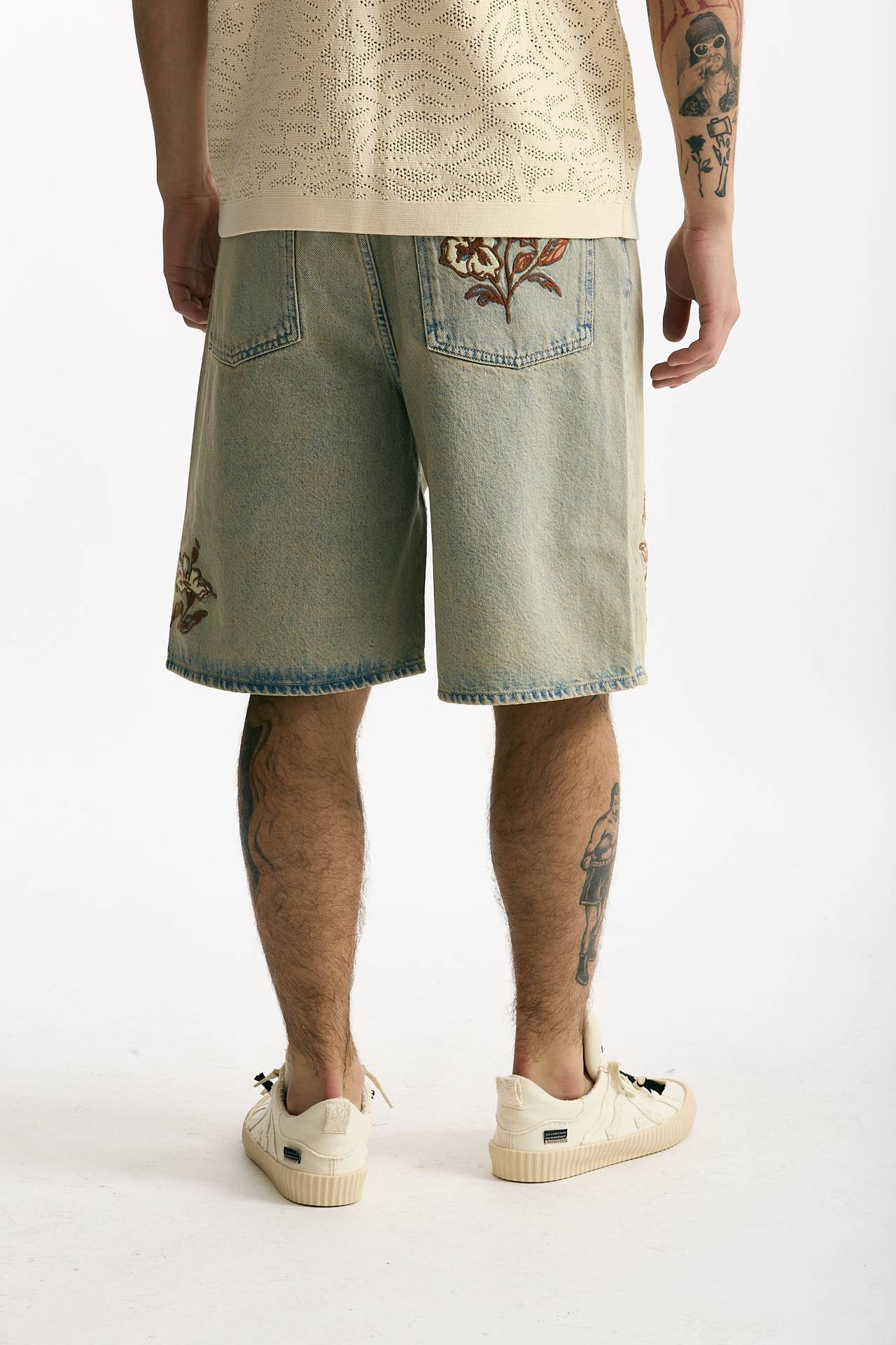 Bermuda in denim lavaggio chiaro men Drôle de monsieur - 3