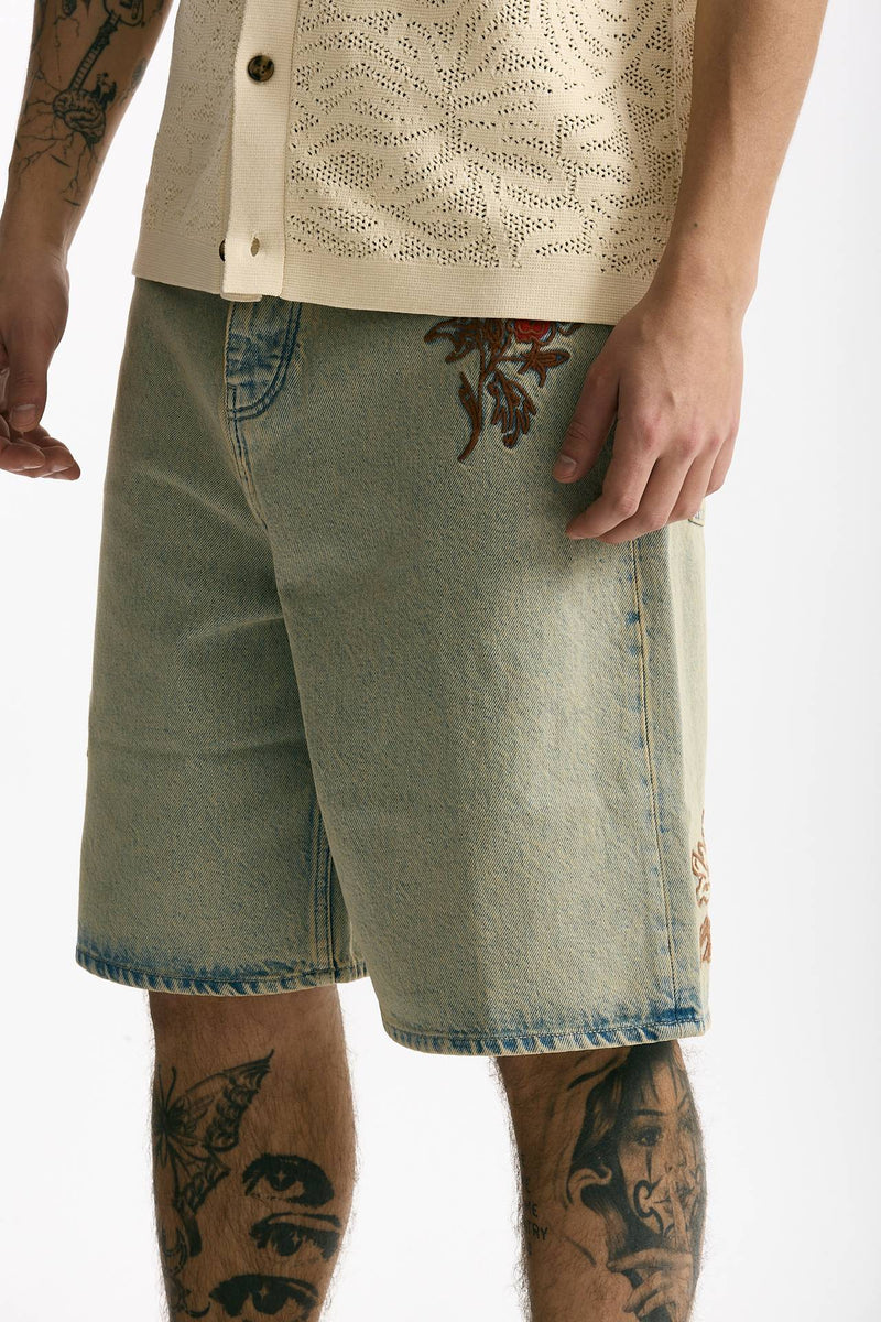 Bermuda in denim lavaggio chiaro men Drôle de monsieur - 4