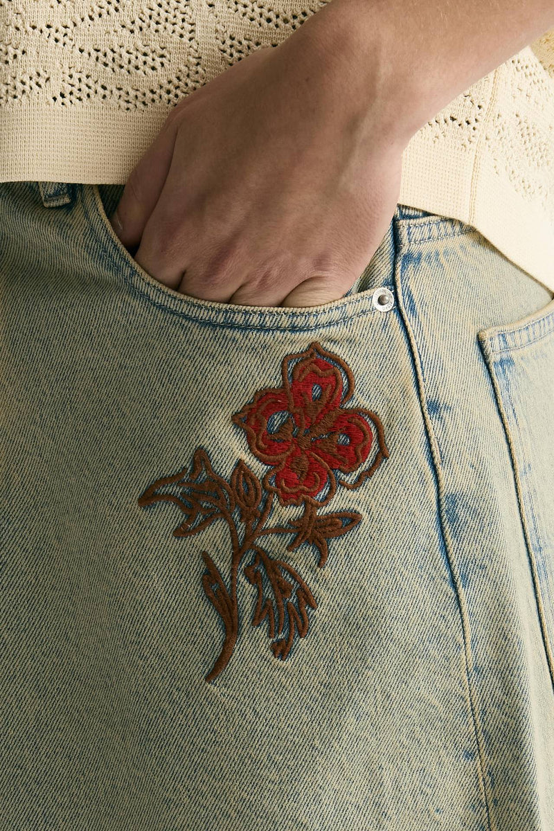 Bermuda in denim lavaggio chiaro men Drôle de monsieur - 5