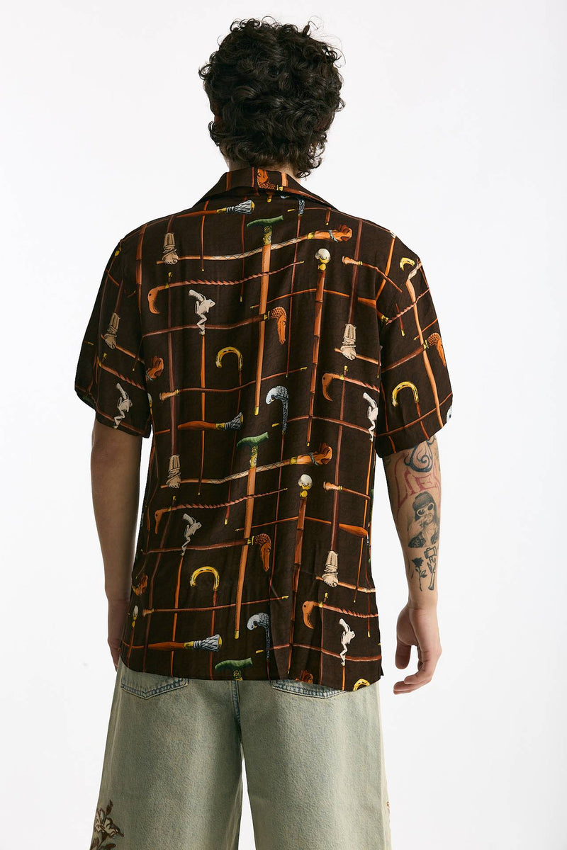 Camicia in viscosa fantasia multicolor men Drôle de monsieur - 3