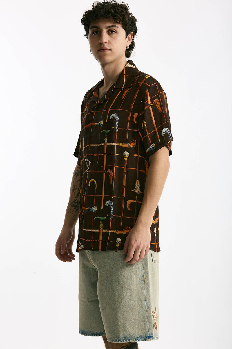 Camicia in viscosa fantasia multicolor men Drôle de monsieur - 1