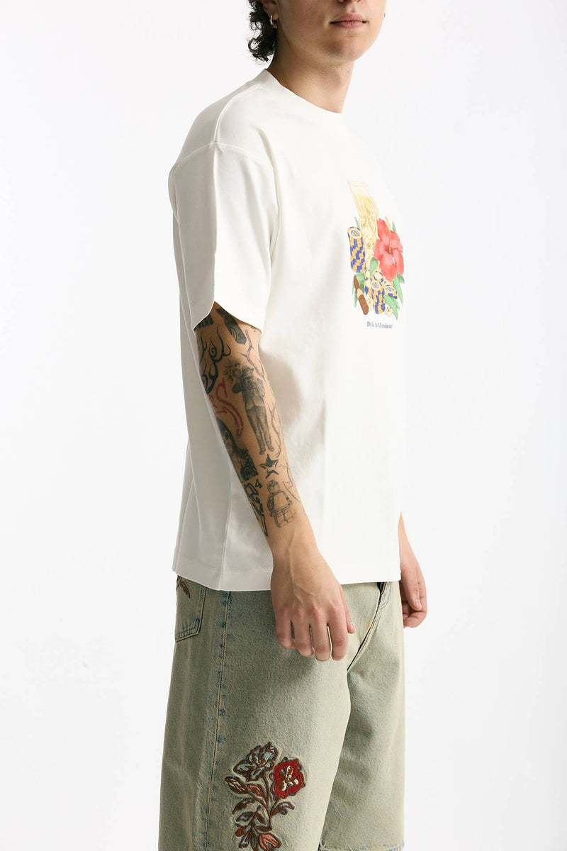 T-shirt in cotone bianco men Drôle de monsieur - 2