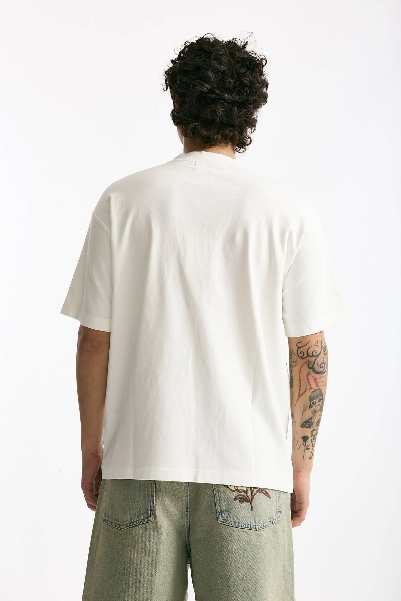 T-shirt in cotone bianco men Drôle de monsieur - 3