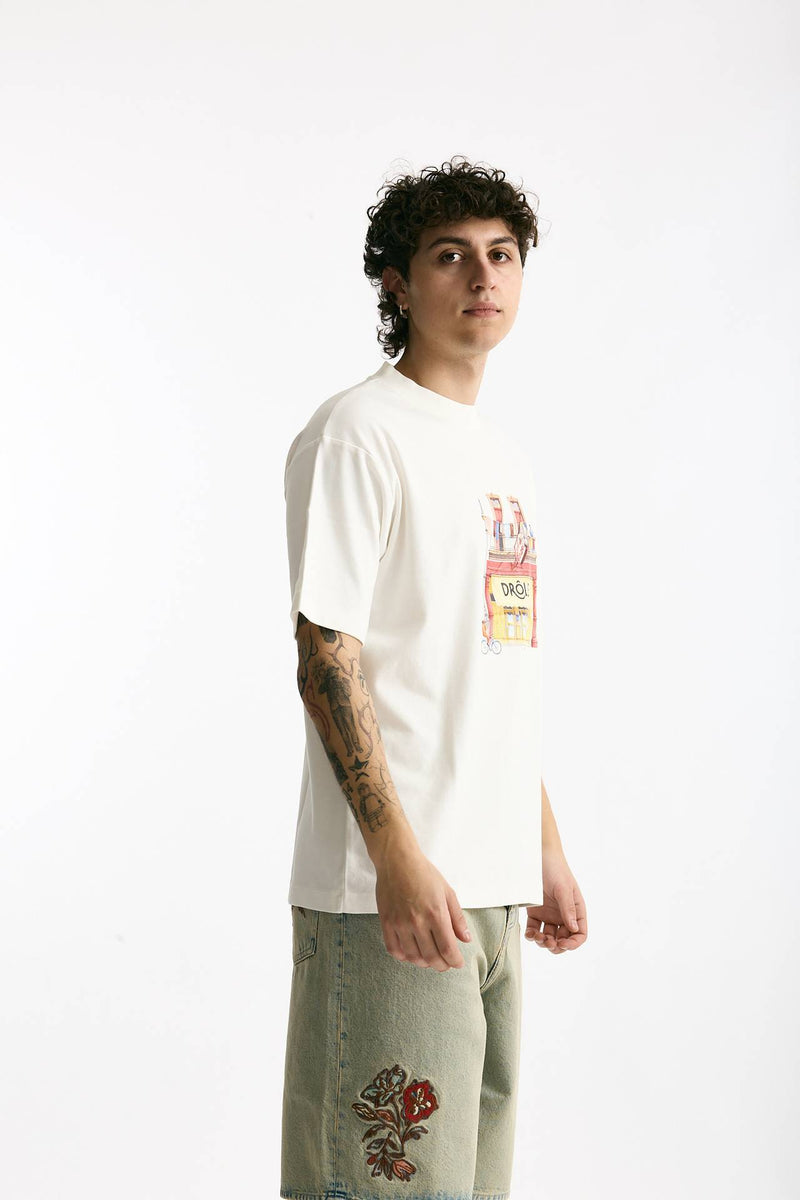 T-shirt in cotone bianco men Drôle de monsieur - 2