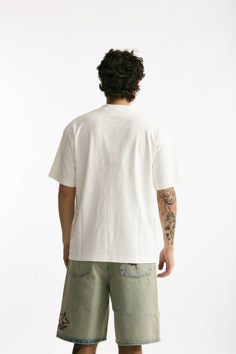 T-shirt in cotone bianco men Drôle de monsieur - 3