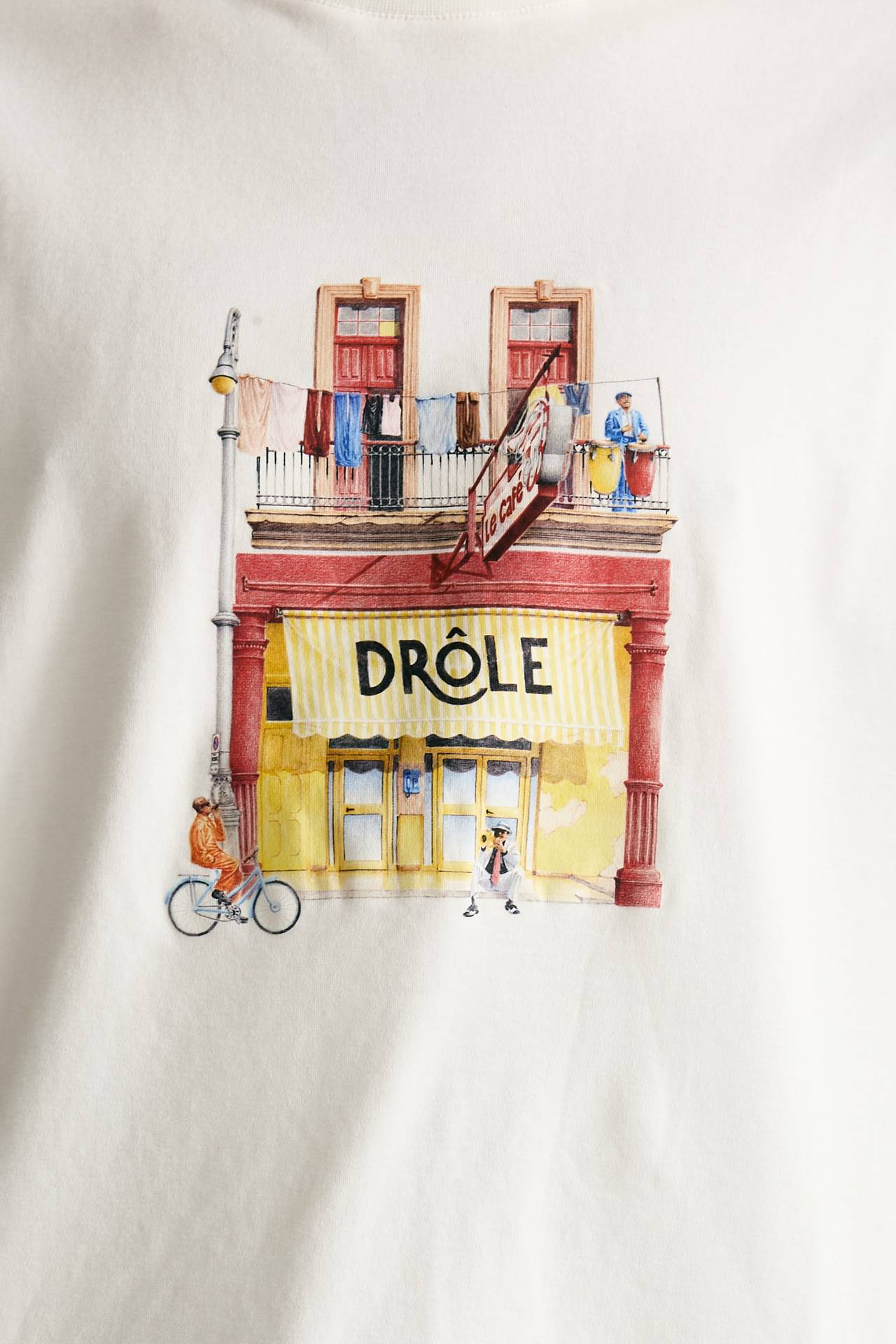 T-shirt in cotone bianco men Drôle de monsieur - 5