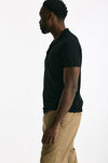 Cardigan mezza manica in cotone nero men Drumohr - 3