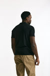 Cardigan mezza manica in cotone nero men Drumohr - 4