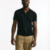 Cardigan mezza manica in cotone nero men Drumohr - 5