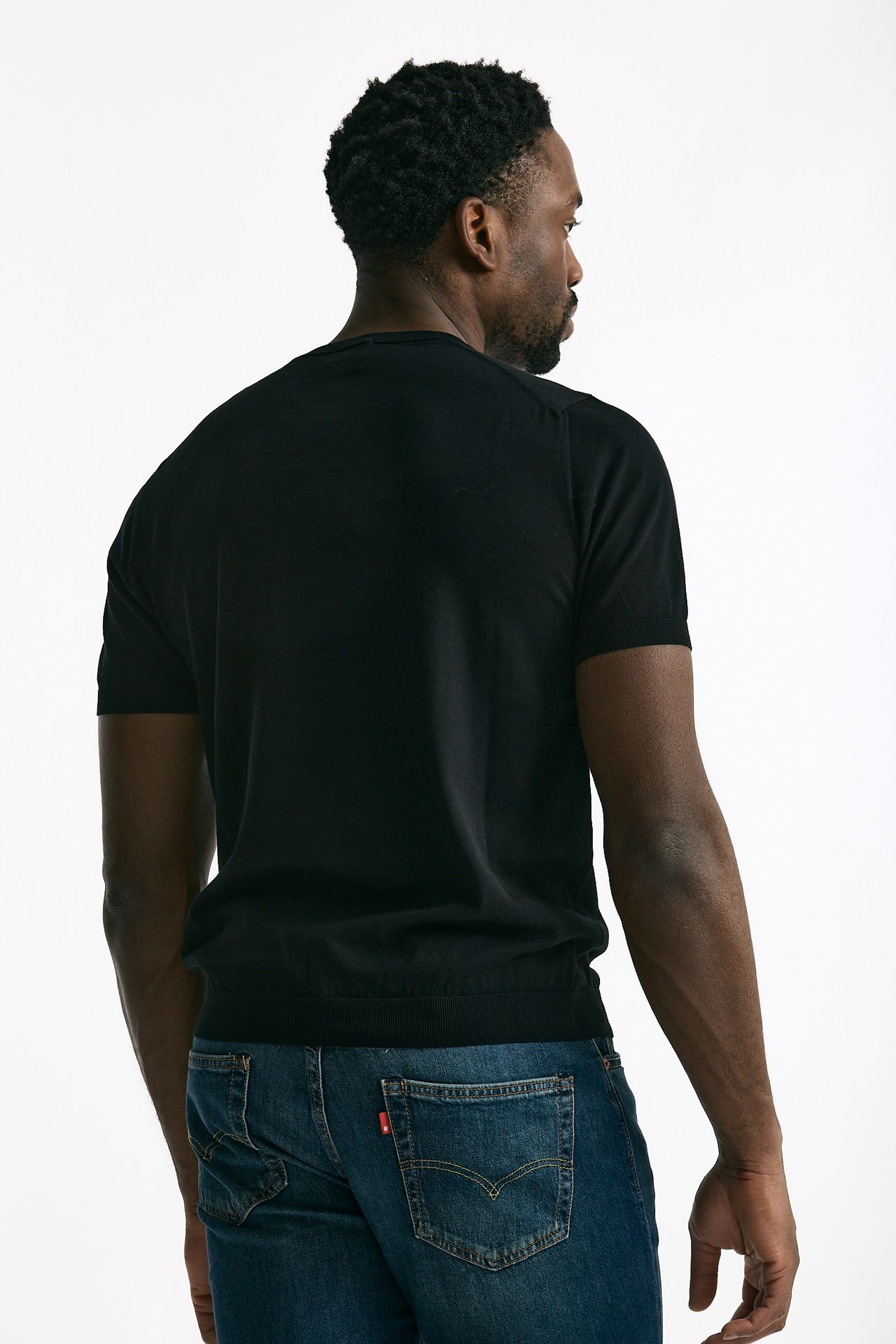 T-shirt in cotone nero men Drumohr - 1