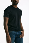 T-shirt in cotone nero men Drumohr - 4