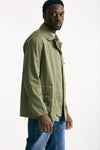 Giubbino in cotone twill lavato verde men Fay - 4