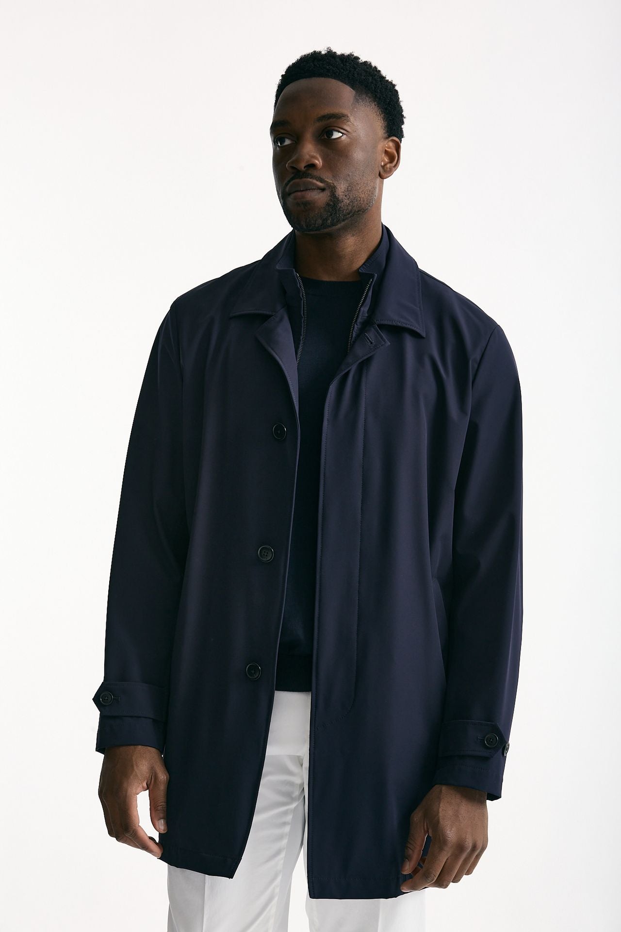 Soprabito in nylon stretch blu men Fay - 1