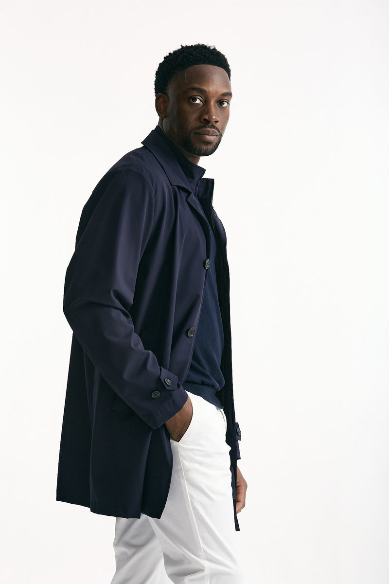 Soprabito in nylon stretch blu men Fay - 4