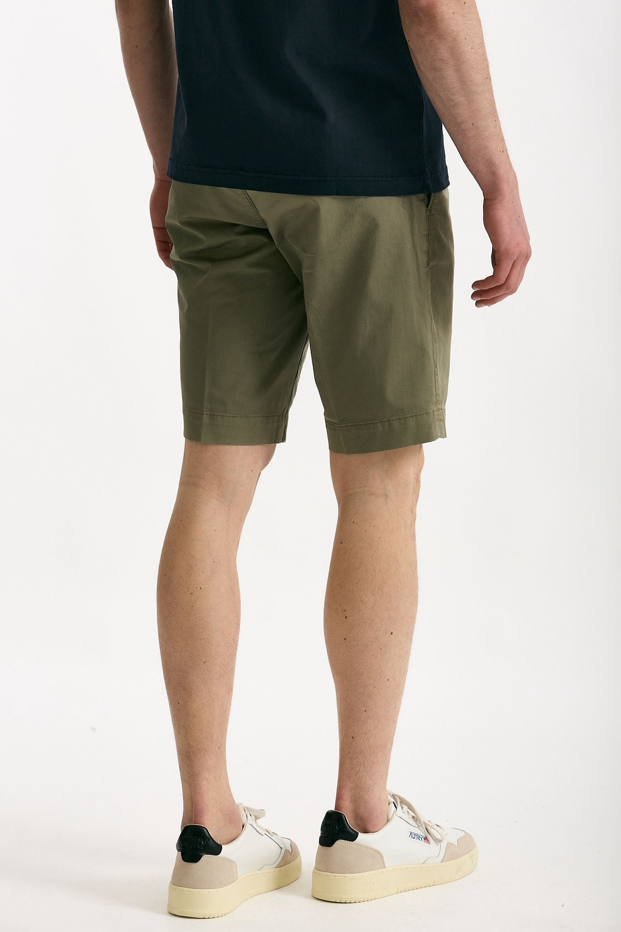 Bermuda  in cotone stretch verde men Fay - 3