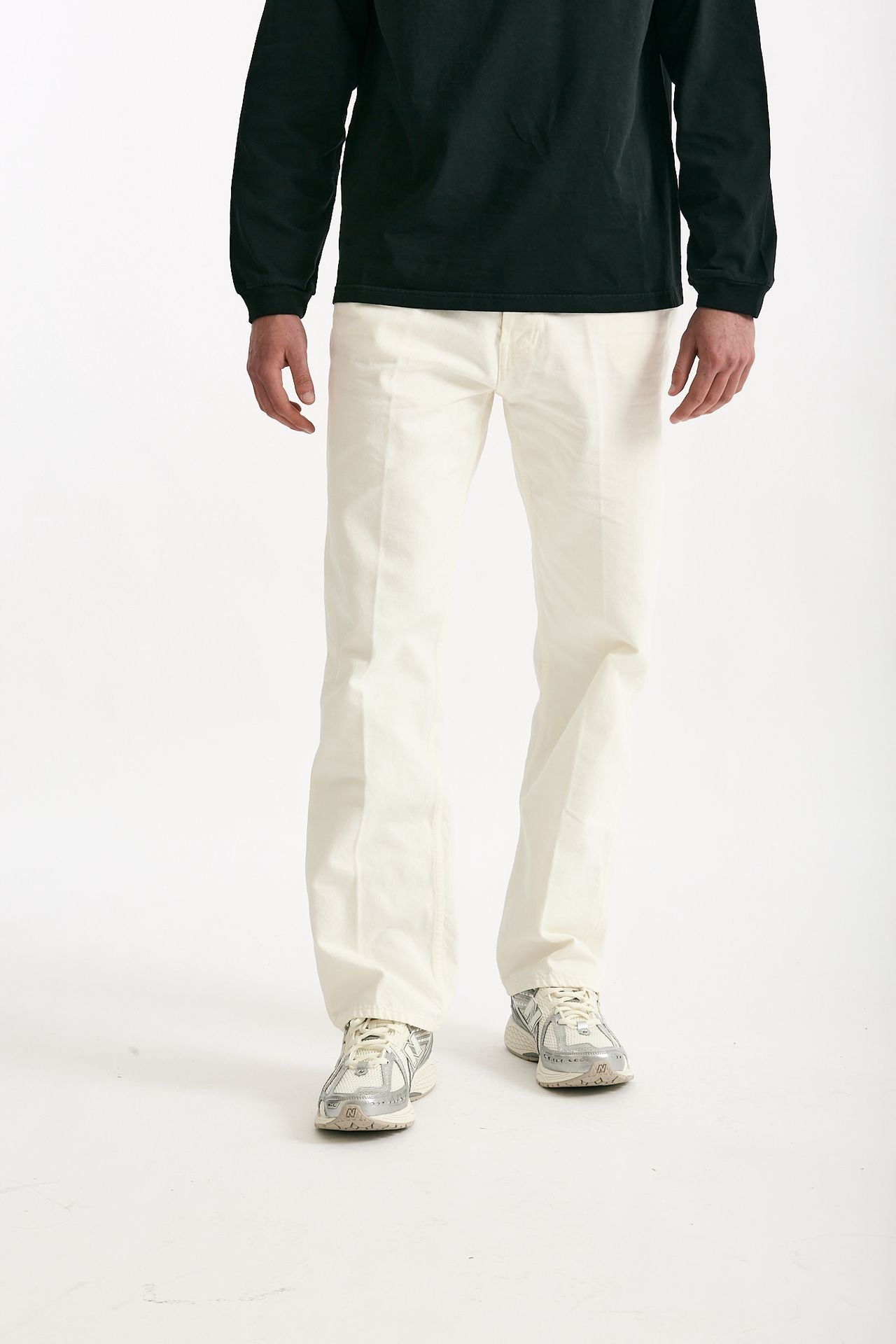 Jeans YVES stone washed bianco men Grifoni - 1