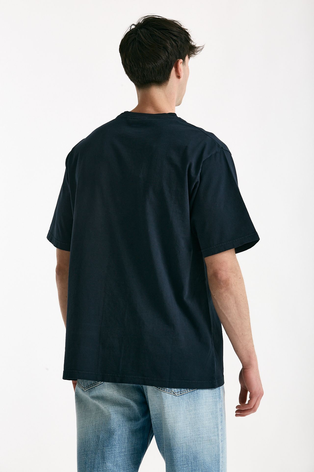 T-shirt in cotone “doppio” blu men Grifoni - 3