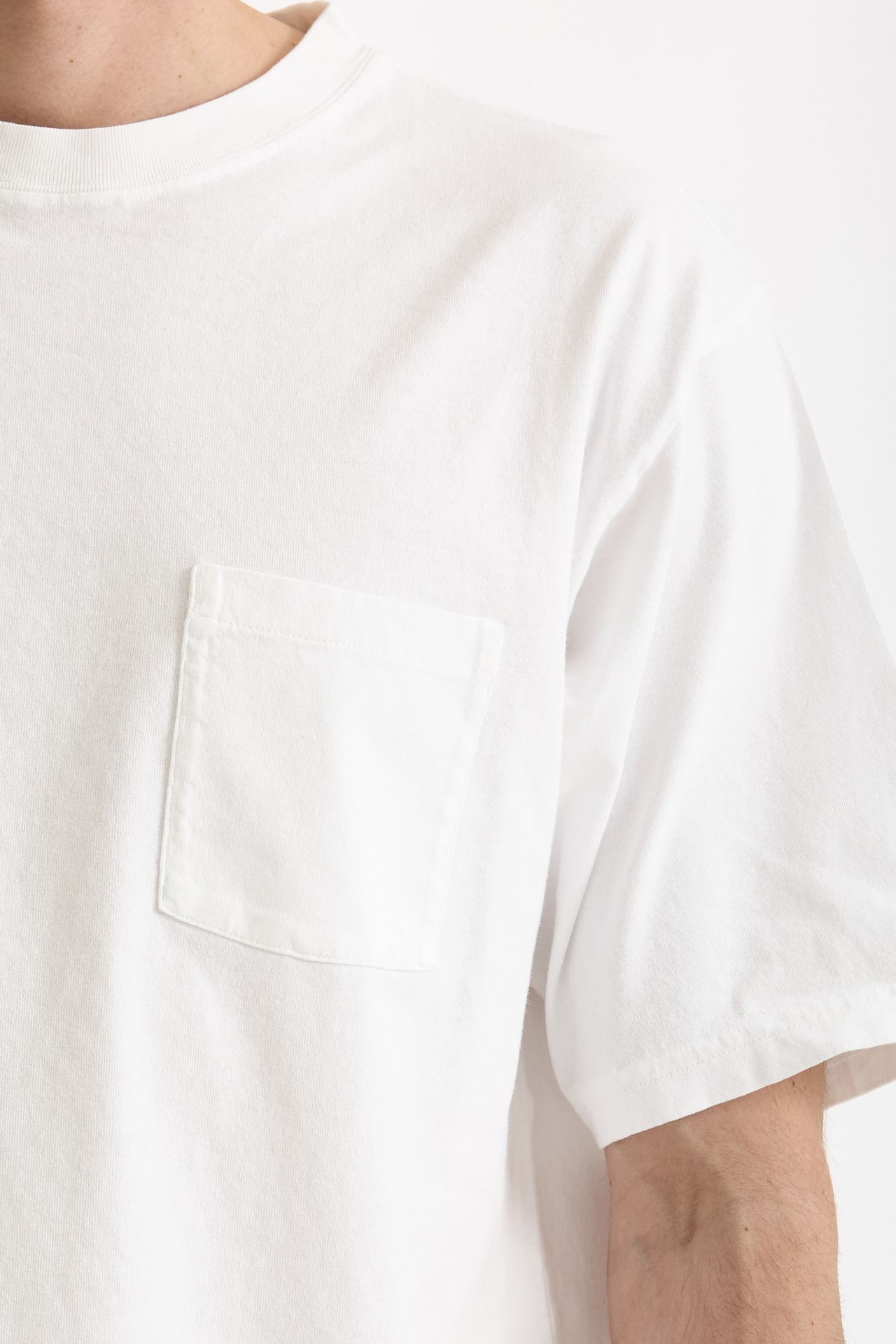 T-shirt in cotone “doppio” bianco men Grifoni - 6