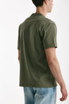 T-shirt Scollo a V verde militare men Grifoni - 4