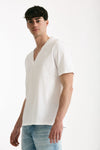 T-shirt Scollo a V bianco men Grifoni - 1