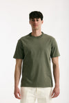 T-shirt girocollo in cotone verde militare men Grifoni - 2