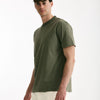 T-shirt girocollo in cotone verde militare men Grifoni - 6