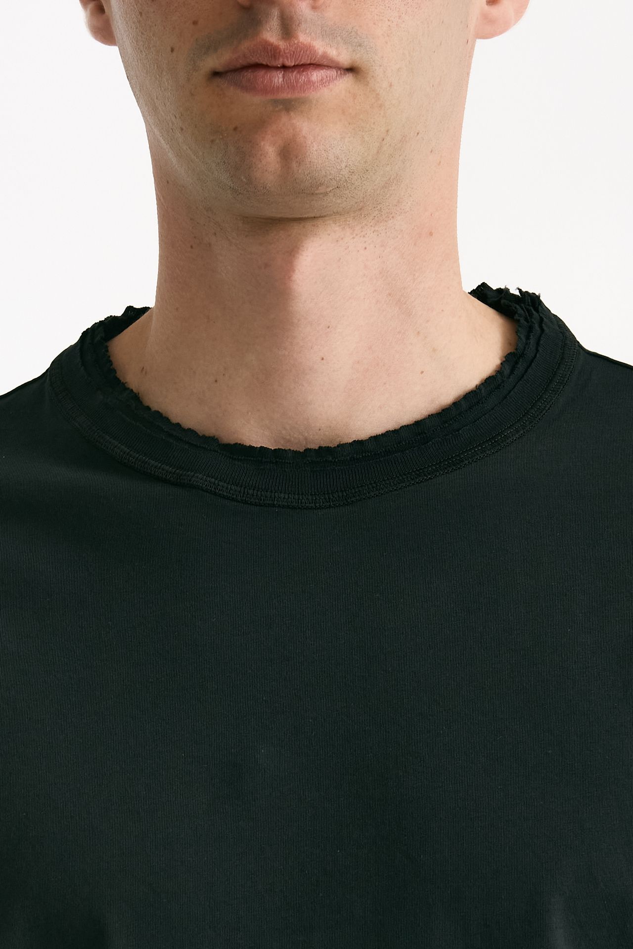 T-shirt girocollo in cotone nero men Grifoni - 7