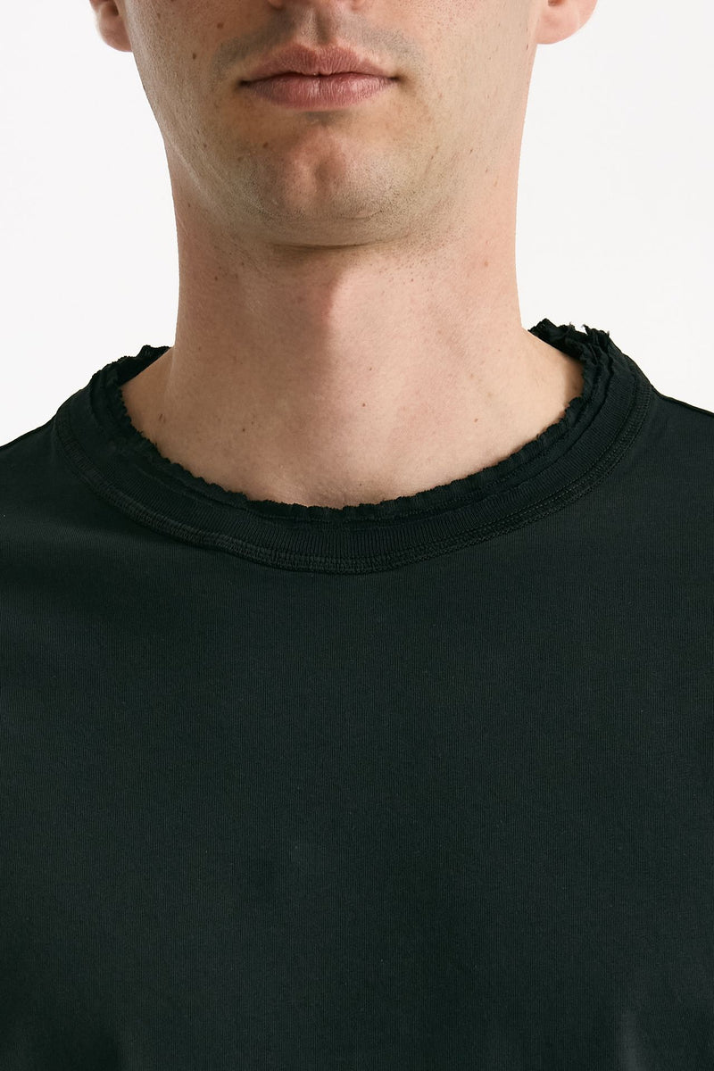 T-shirt girocollo in cotone nero men Grifoni - 7