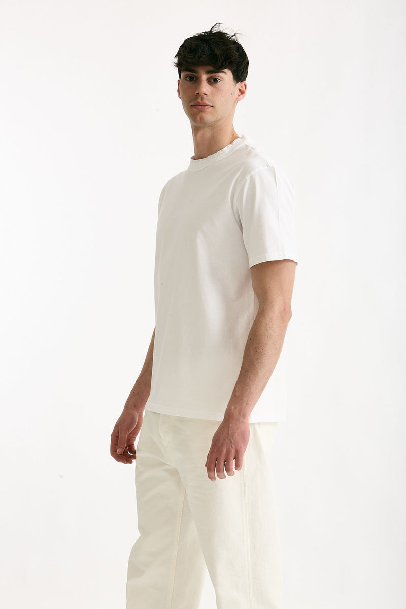 T-shirt Girocollo in cotone bianco men Grifoni - 5