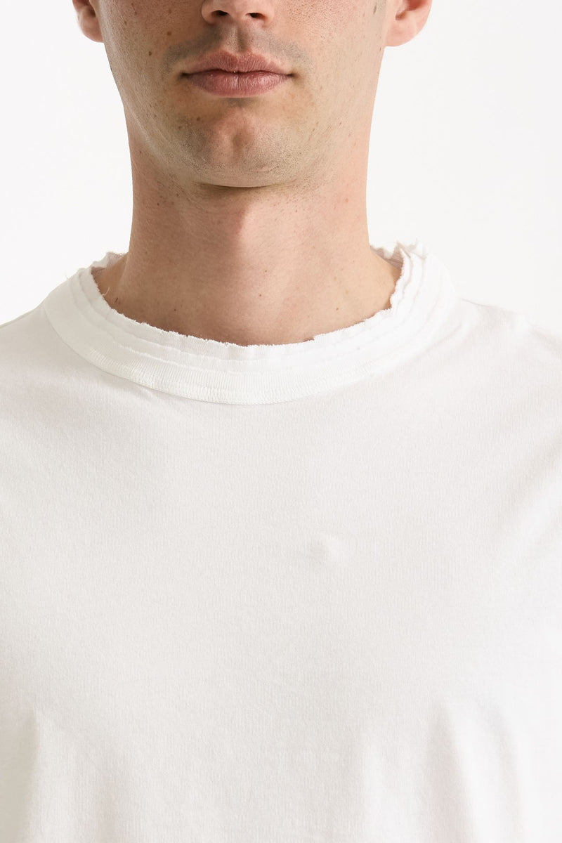 T-shirt Girocollo in cotone bianco men Grifoni - 6