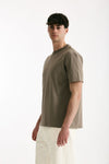 T-shirt Girocollo in cotone tortora men Grifoni - 4