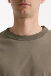 T-shirt Girocollo in cotone tortora men Grifoni - 5