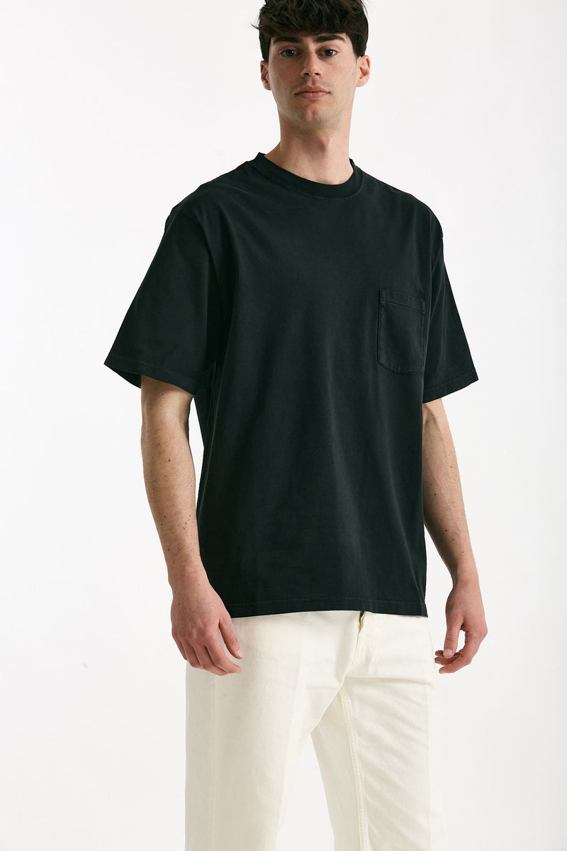 T-shirt in cotone “doppio” nero men Grifoni - 1