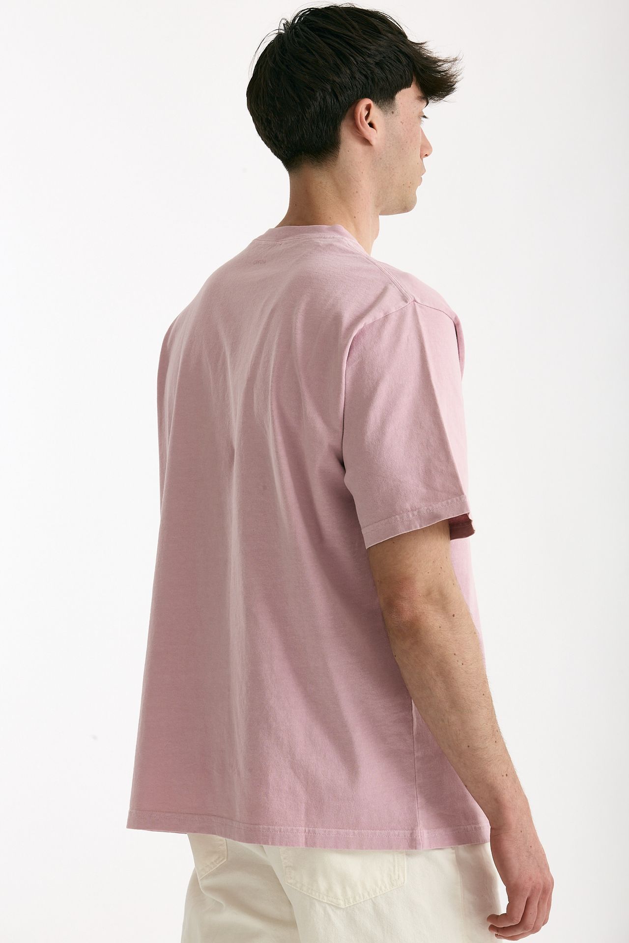T-shirt in cotone “doppio” rosa men Grifoni - 4