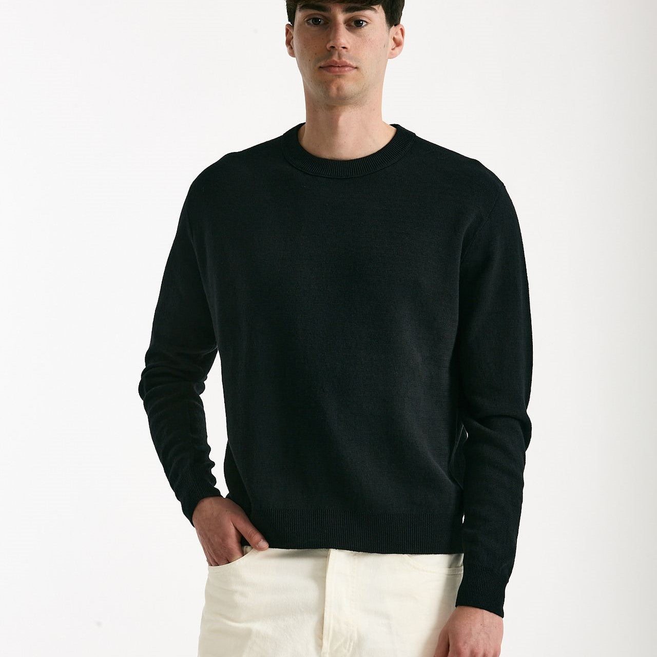 Maglia in lino nero men Grifoni - 6