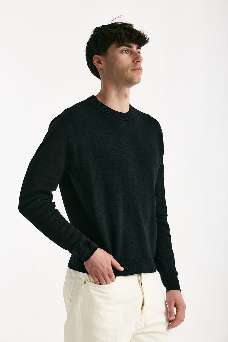 Maglia in lino nero men Grifoni - 2