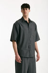 Camicia in lana ferma grigio men Grifoni - 1