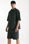 Camicia in lana ferma grigio men Grifoni - 4