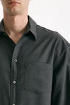 Camicia in lana ferma grigio men Grifoni - 5