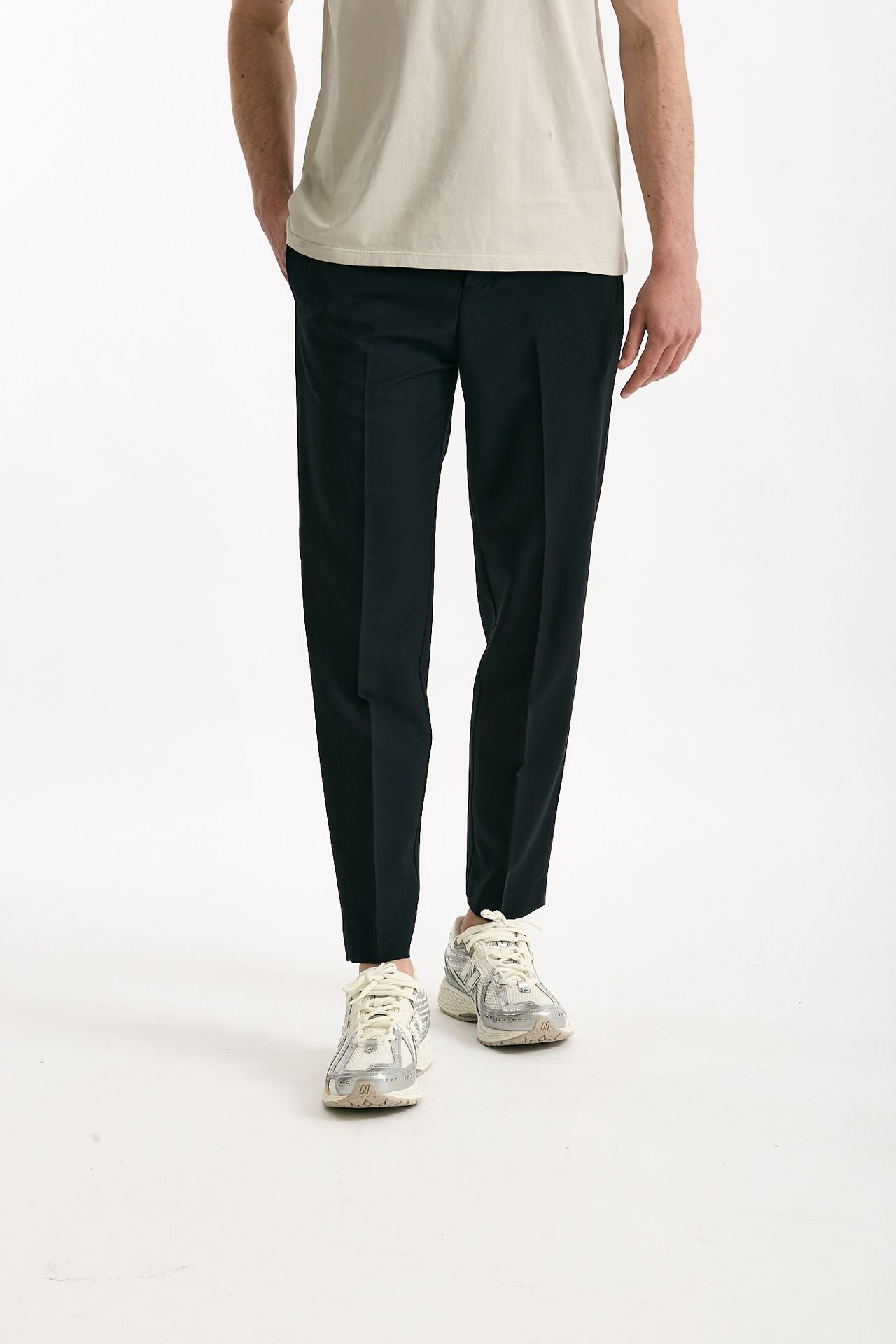 Pantalone in lana ferma blu men Grifoni - 1