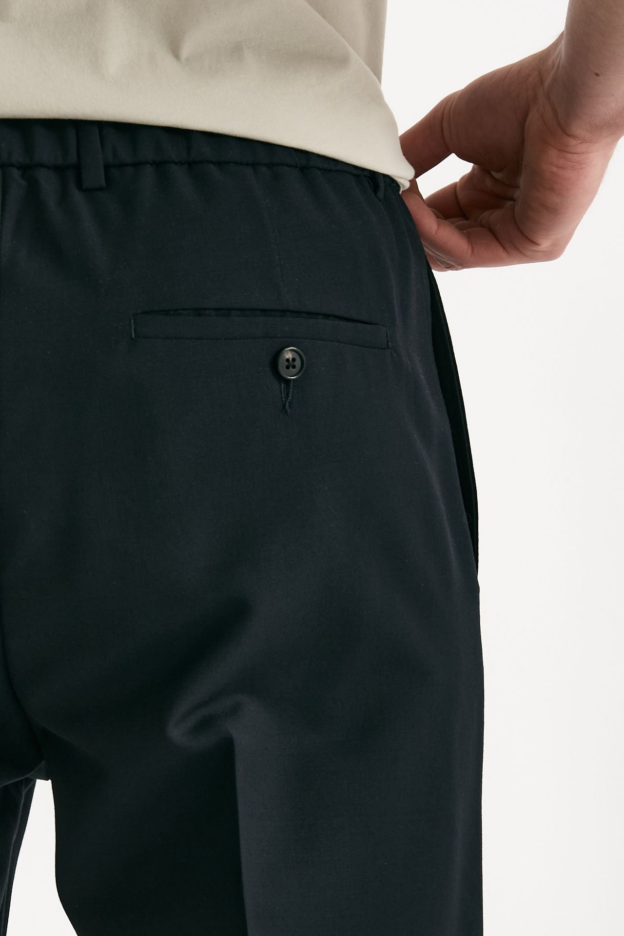 Pantalone in lana ferma blu men Grifoni - 7