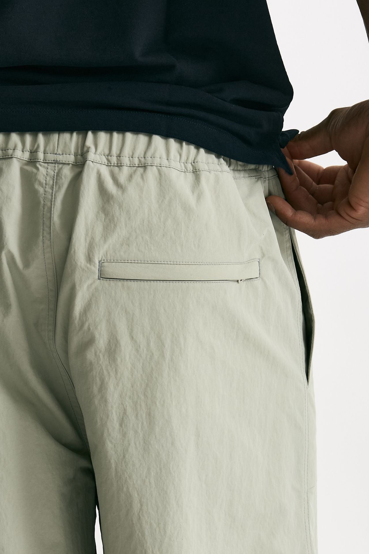 Bermuda in cotone e nylon grigio polvere men Grifoni - 7