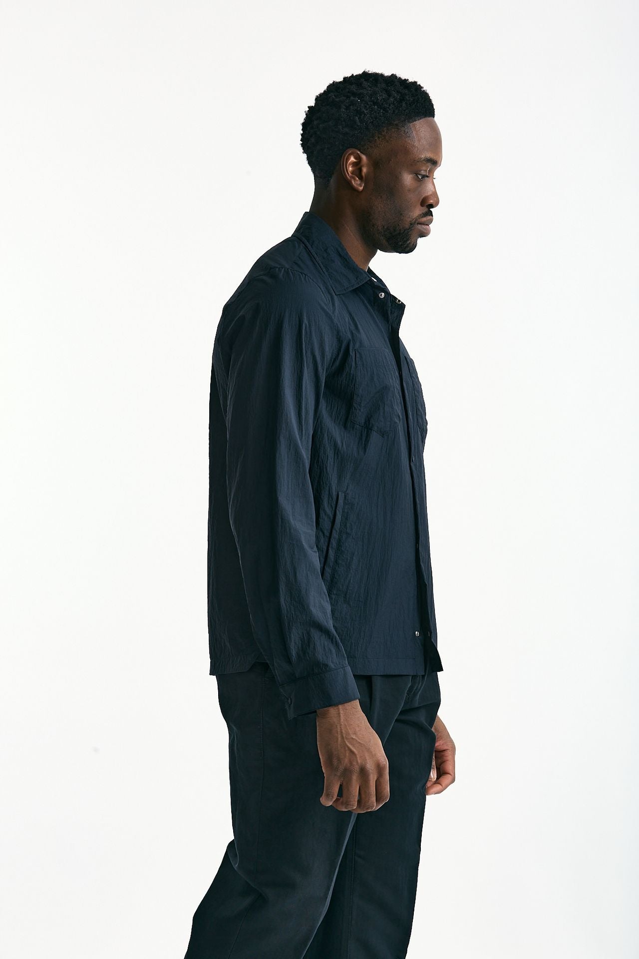 Giubbino camicia in nylon blu men Herno - 4