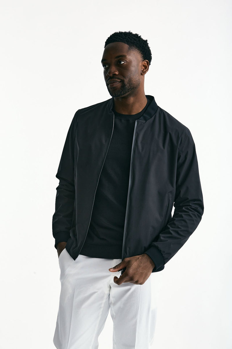 Bomber in nylon tecnico nero men Herno - 1