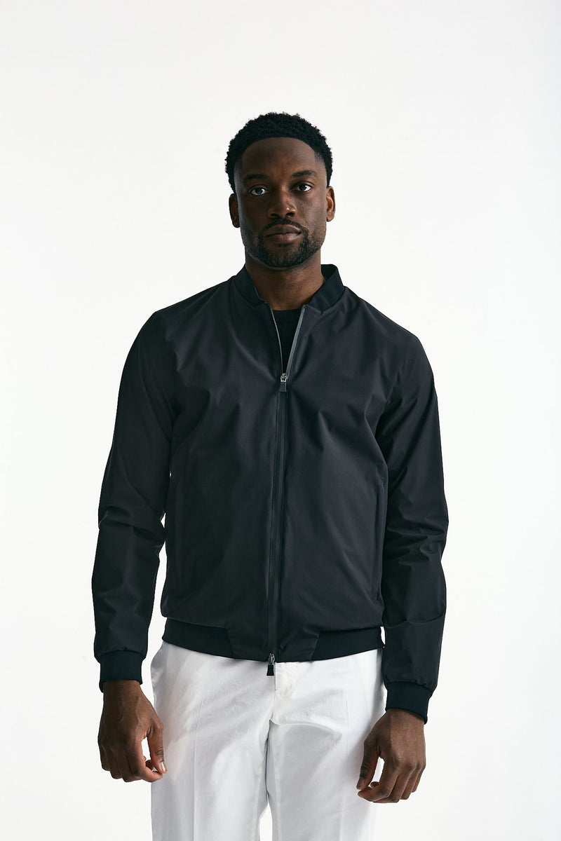 Bomber in nylon tecnico nero men Herno - 5