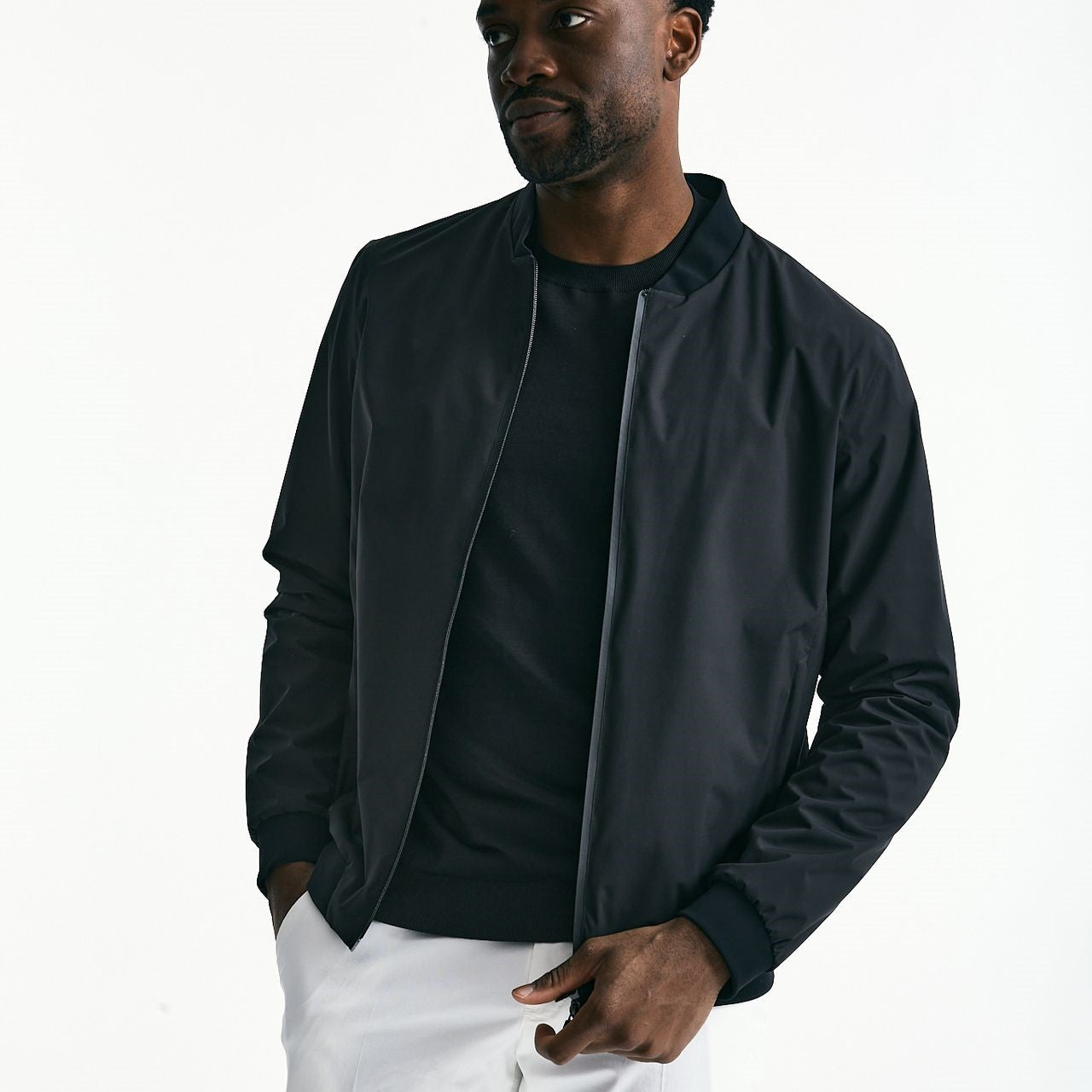 Bomber in nylon tecnico nero men Herno - 8