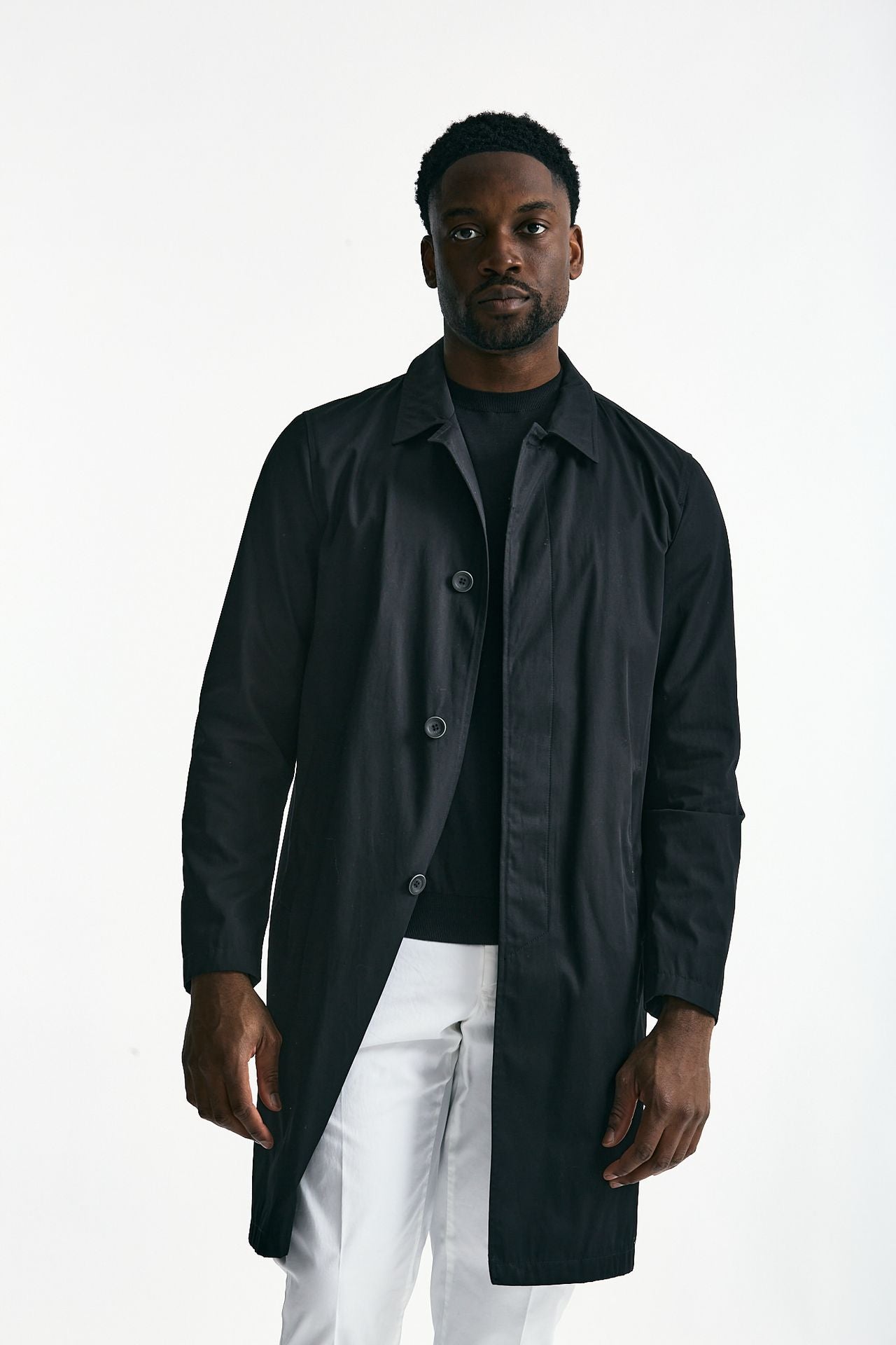 Soprabito in cotone nero men Herno - 1